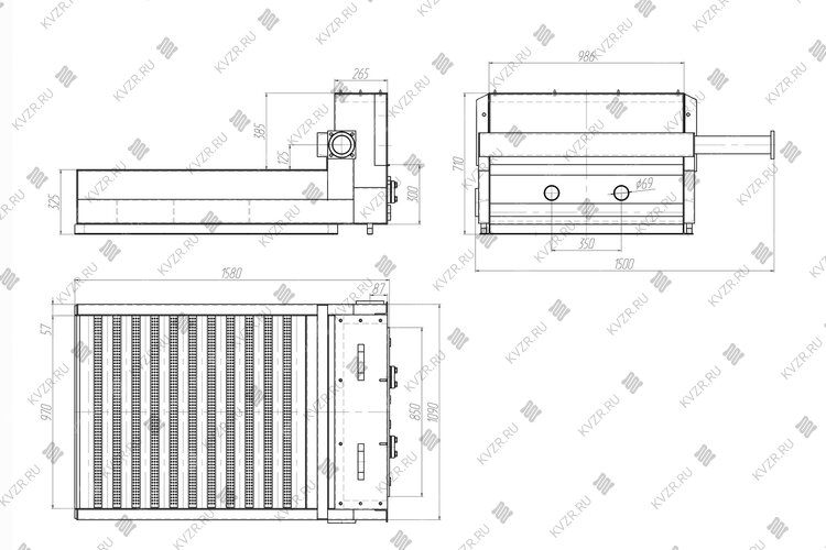 Чертеж блок решетки ТШПМ 1.45