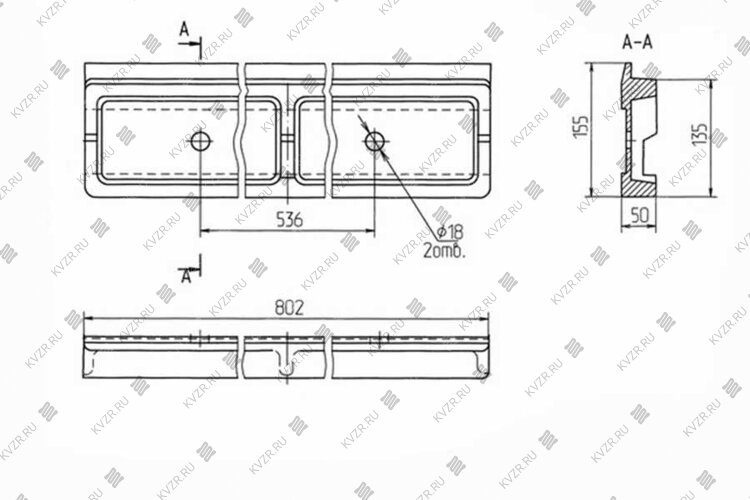 Чертеж уплотнения среднего 00.1629.015 (Т 15.01.003)