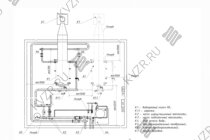 Схема подключения и монтажа водогрейного промышленного газового котла 1.86 МВт